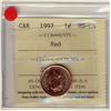 Image 1 : 1997 1¢ ICCS MS66 Full Red, A superb GEM example.