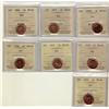 Image 1 : 2000W, 2003, 2006, 2006P, 2007, 2008, 2009, 1¢ ICCS MS66 Red,  Lot of 7 coins,