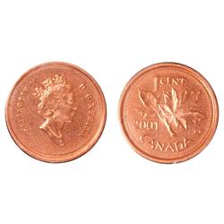 2001 1¢ ICCS MS67 Full Red, A superb GEM example.