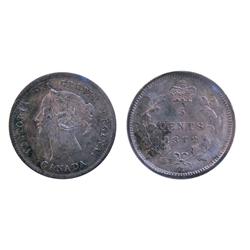 1872H 5¢ ICCS MS64. Well struck and flashy. Only 2 examples finer.