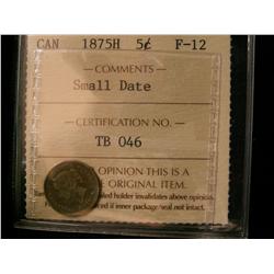 1875H Sml date ICCS F12. Problem free.