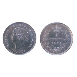 1875H Sml date ICCS MS62.  A white example with lots of lustre. A lovely example. Only 3 examples fi