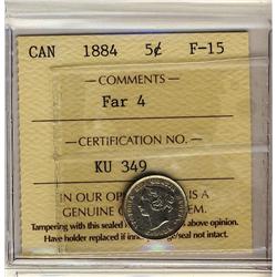 1884 5¢ Far 4 ICCS F15.