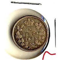 1885 5¢ 5/5.  Nice example in VG+ condition. 