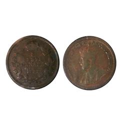 1921 5¢ ICCS VG10.  Key issue with intense bluish to red finish.