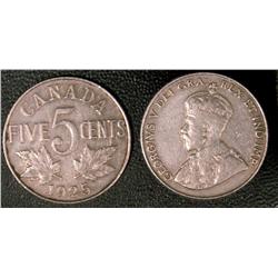 1925 5¢, a nice Fine example.
