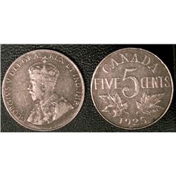 1925 5¢, a nice F/VF example.