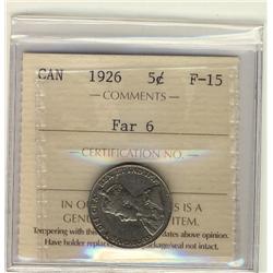 1926 5¢ Far  ICCS F15