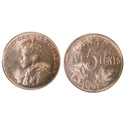 1928 5¢ ICCS MS65.  Gem lustre with full beads.