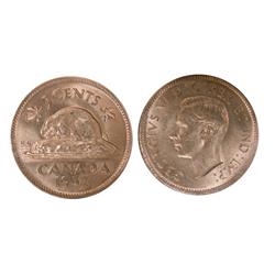 1937 5¢ ICCS MS65. Fully lustrous.