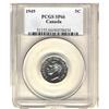 Image 1 : 1949 5¢ PCGS SP66.  Gem fields. Very scarce this nice.