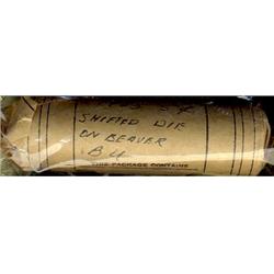 1963 5¢ BU Roll (40 pcs).  Variety roll, shifted (Dbl) die on Beaver.