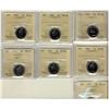 Image 1 : 1964,1965,1966 (2),1967, 1977 Low 7,(2). 5¢ ICCS MS64  Lot of  7 coins,