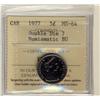Image 1 : 1977 5¢ Double Die 7 ICCS MS64 Numismatic Bu