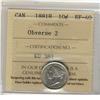 Image 1 : 1881H 10¢ Obv 2 ICCS EF40. 