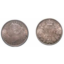 1883H 10¢ PCGS MS66 PQ+. Amazing toning over full underlying luster.  Excellent strike with clean fi