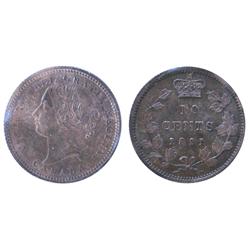 1891 10¢ 21Lvs ICCS MS64.  Intense golden shades.  Excellent strike with clean fields and nice surfa