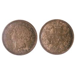 1900 10¢ ICCS MS66.  Pristine intense golden brown toning.  Excellent strike with clean fields and n