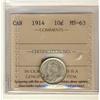 Image 1 : 1914 10¢ ICCS MS63. A nice Choice example.