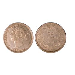 1858  20¢.  A nice VF example.