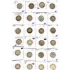 Image 1 : 1870-1936 25¢.  Mixed lot of 59 coins.  Mixed in dates and grades. Fair to Fine.  Should be viewed.