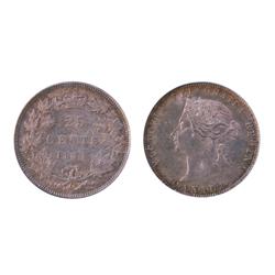 1871 25¢ PCGS MS64.   Well defined with golden shades.  Excellent strike with clean fields and nice 