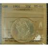 Image 1 : 1902 50¢ ICCS MS64. Brilliant and lustrous, a very nice example
