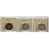 1914, 1931 & 1934 50¢ ICCS F12.  Lot of 3 coins.