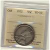 Image 1 : 1932 50¢ ICCS VG10, a nice original silver grey example.