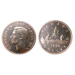 1950 ARNPRIOR $1 ICCS SP65. Great fields with superb reflective surfaces. Fully white.