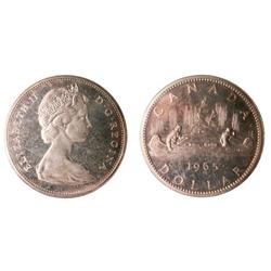 1965 $1 SmBds Blt 5 ICCS SP65. White with mirror-like surfaces.