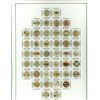 Image 1 : A card of division three glass buttons.