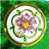 Image 1 : A division one white glass Coralene Button