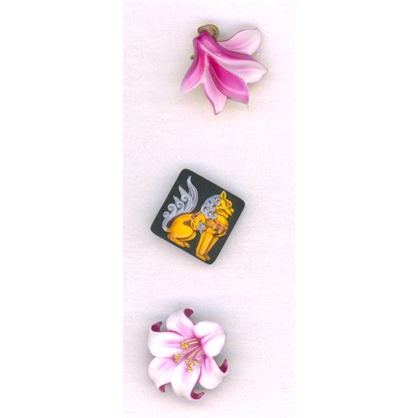 A small card of buttons from Japan