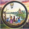Image 1 : A division one colorful enamel scene button