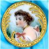 Image 2 : A card of div. 1 hand painted porcelain stud buttons