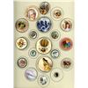 Image 1 : A card of division one and three ceramic buttons