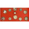 Image 1 : A partial card of assorted hallmarked silver buttons