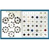 Image 1 : 2 Cards of division one pearl buttons