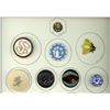 Image 1 : A partial card of div. 1 & 3 assorted material buttons