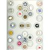 Image 1 : A card of division three glass buttons.