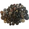 Image 1 : A nice bag lot of assorted black glass buttons