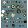 Image 1 : A partial card of div. 1 & 3 assorted material buttons