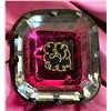 Image 1 : A division one crystal in silver shaped button