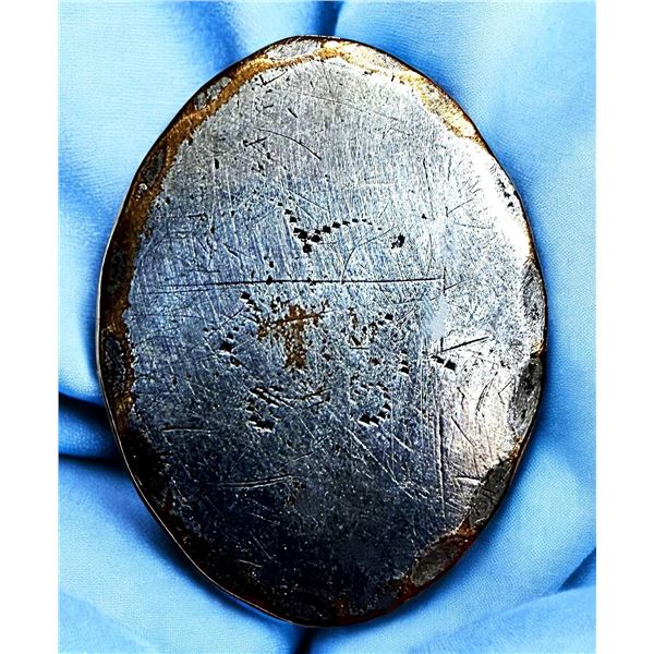 A division one scarce oval engraved metal button