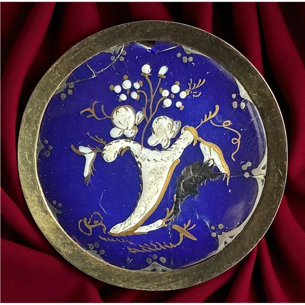 A division one pictorial enamel button