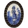 Image 2 : A pair of division one oval figural enamel buttons
