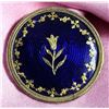 Image 1 : A division one gold and cobalt enamel button
