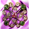 Image 1 : A division one colorful pierced jeweled button