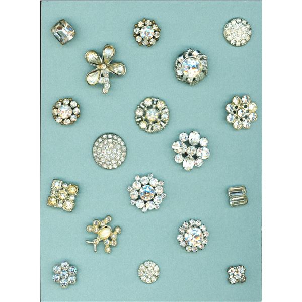 2 Small cards of division 1 & 3 paste jewel buttons